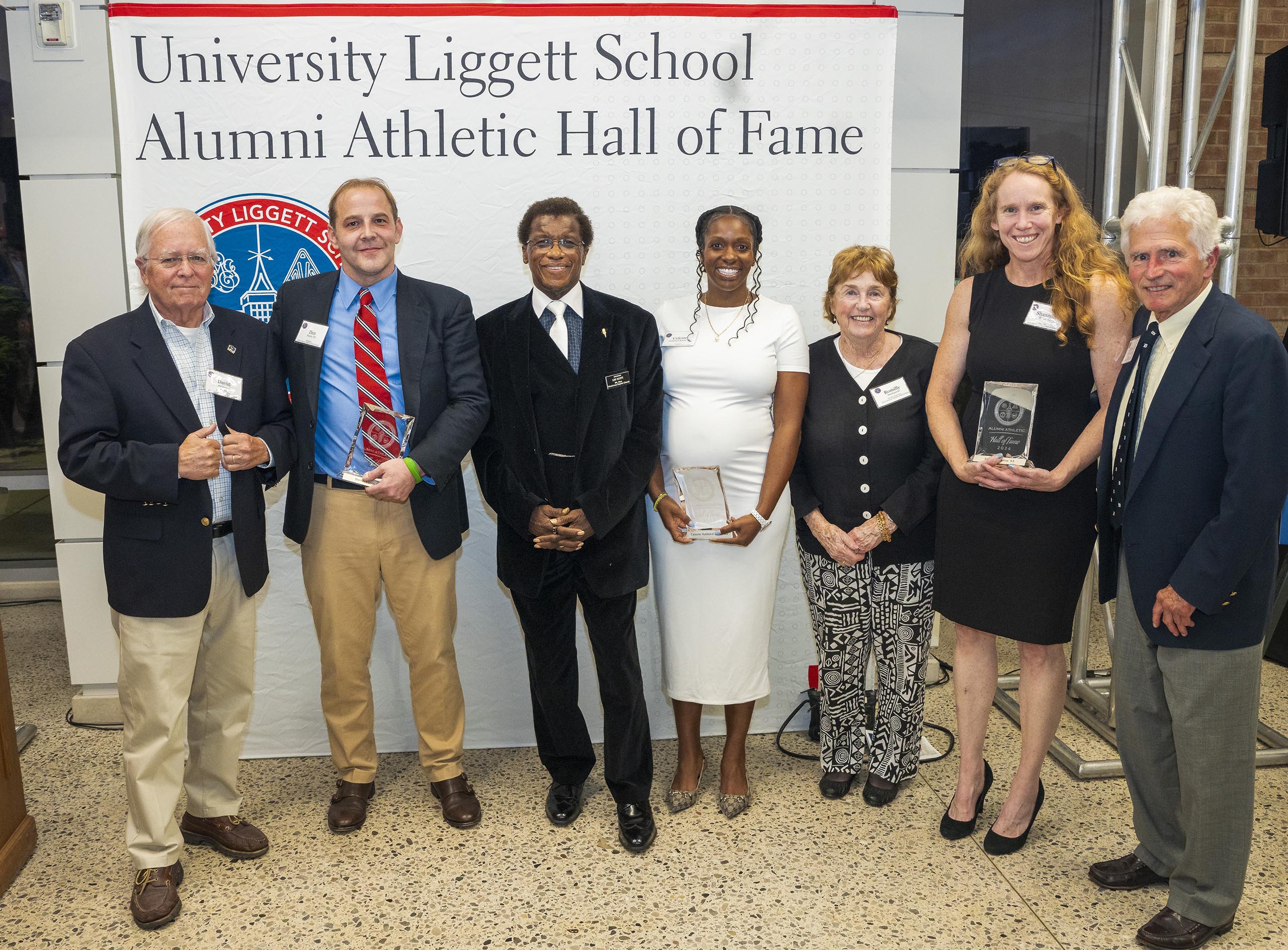 Alumni Athletic Hall of Fame award recipients.